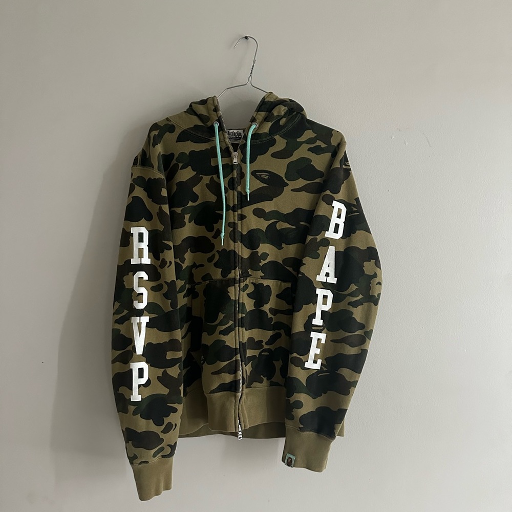 Bathing ape X RSVP zip up hoodie